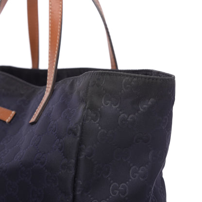 Gucci Nylon Guccissima Medium Tote Navy 12 of 12