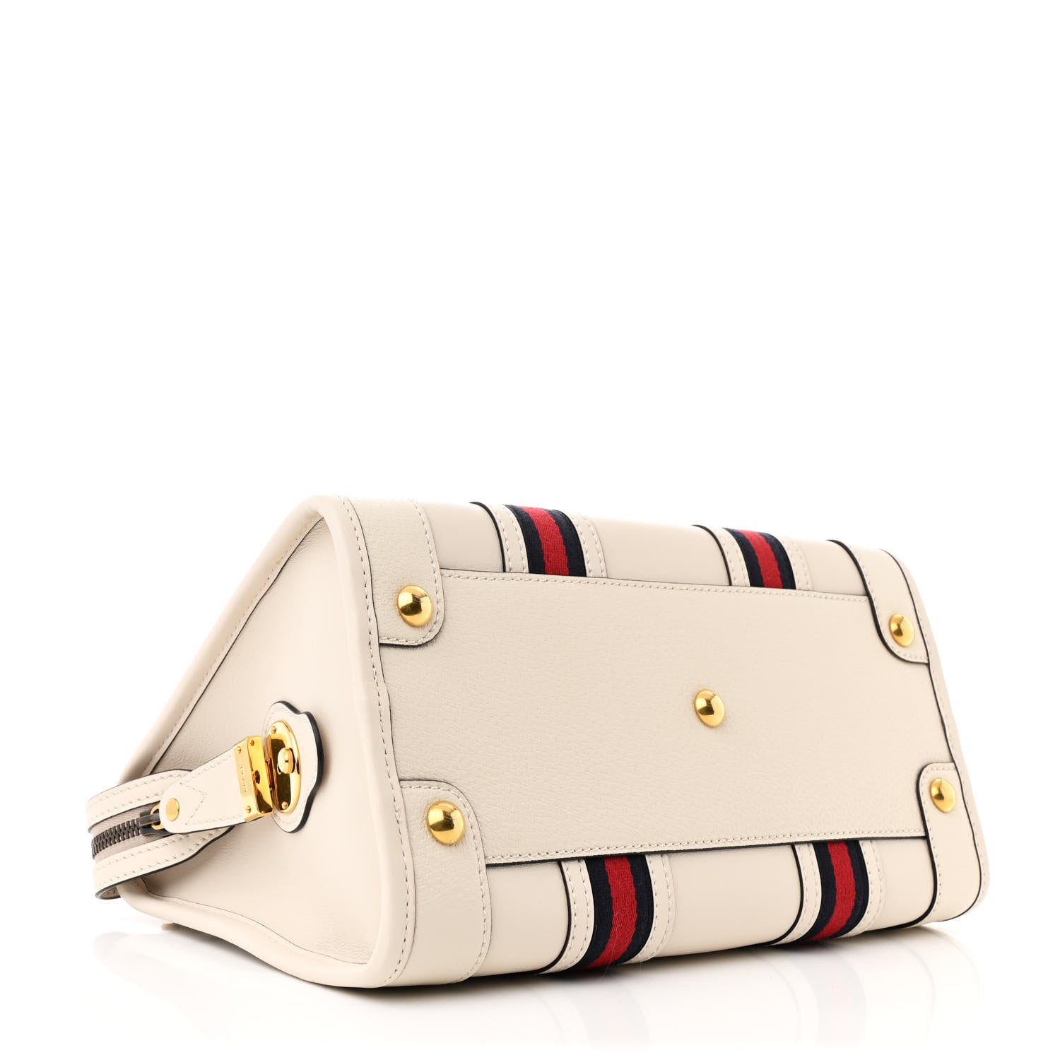 Gucci Koi Calfskin Medium Bauletto Duffle Top Handle Bag White 4 of 10