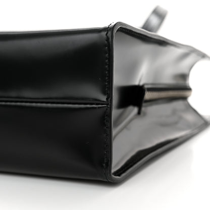 Prada Spazzolato Medium Re-Edition 1995 Double Handle Handbag Black 10 of 11