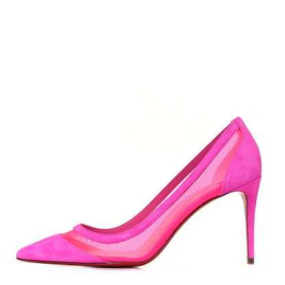 Christian Louboutin Veau Velours Rete Galativi 85 Pumps 37 Diva 1 of 7