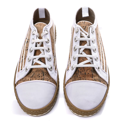 Chanel Cork Jetty Sneaker 41 Brown White 5 of 10