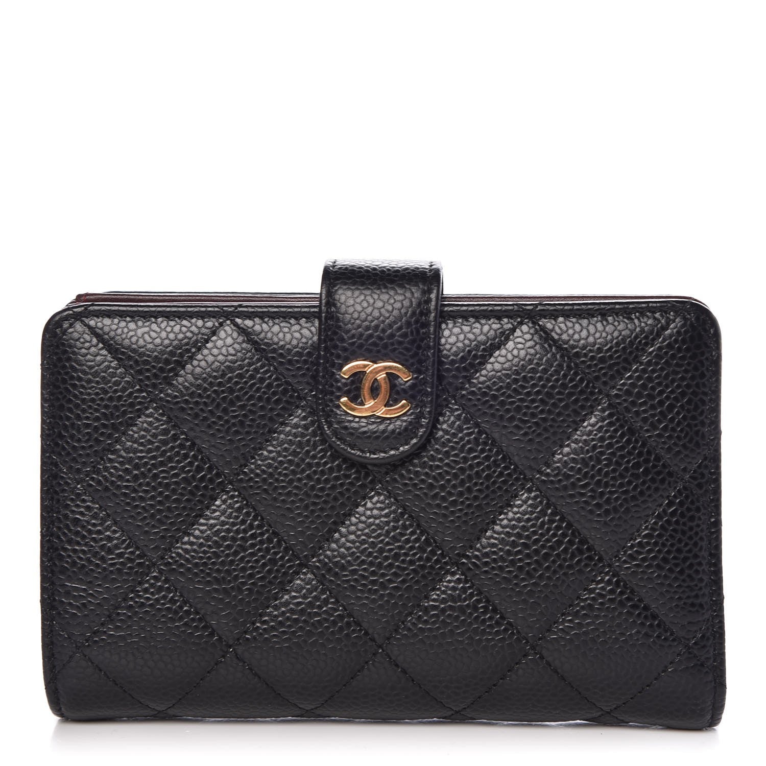 Chanel Caviar Quilted Zipped Pocket Wallet Black 1 of 10