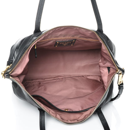 Prada Tessuto Nylon Saffiano Tote Nero Black 5 of 8