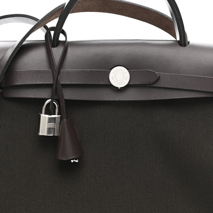 Hermes Vache Hunter Herbag Zip Retourne 31 PM Dark Bronze Ebene 9 of 15