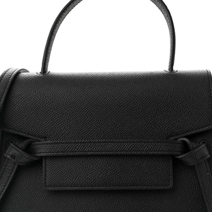 Celine Grained Calfskin Nano Belt Bag Black 7 of 10