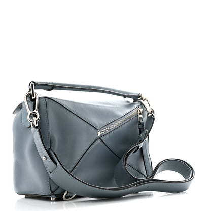 Loewe Calfskin Small Puzzle Bag Stone Blue 3 of 14