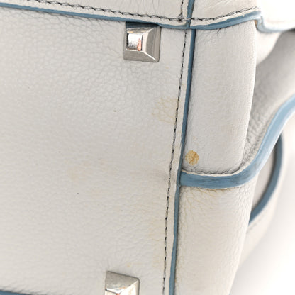 MCM Grained Calfskin Large Milla Tote Whisper Grey 12 of 15