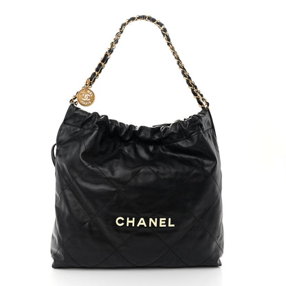 Chanel Calfskin Quilted Chanel 22 Black 3 of 12