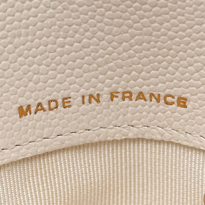 Chanel Caviar Quilted Mini Chain Belt Bag White 7 of 14