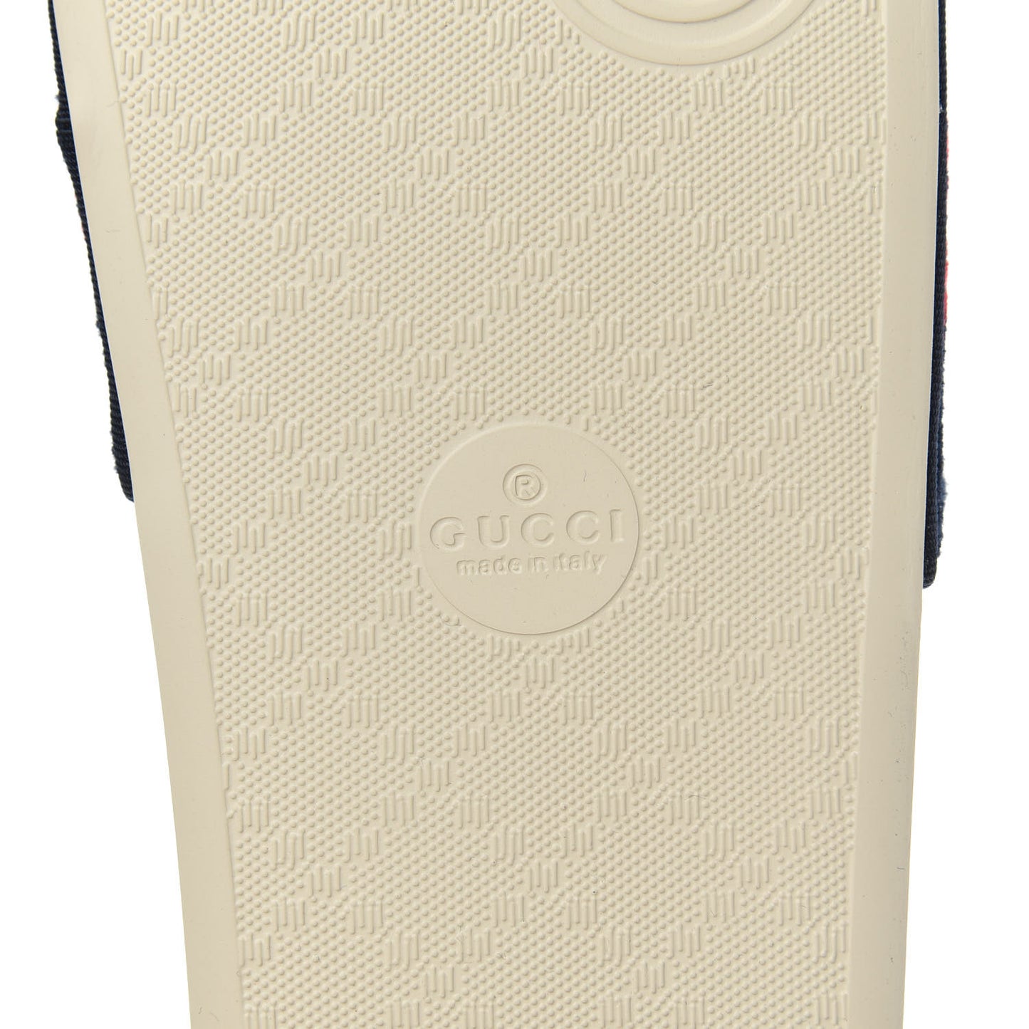 Terry Cloth GG Monogram Slide Sandals 38 Blue Red