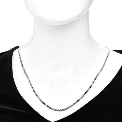 David Yurman Sterling Silver 2.7mm Small Box Chain Necklace 22" 2 of 4