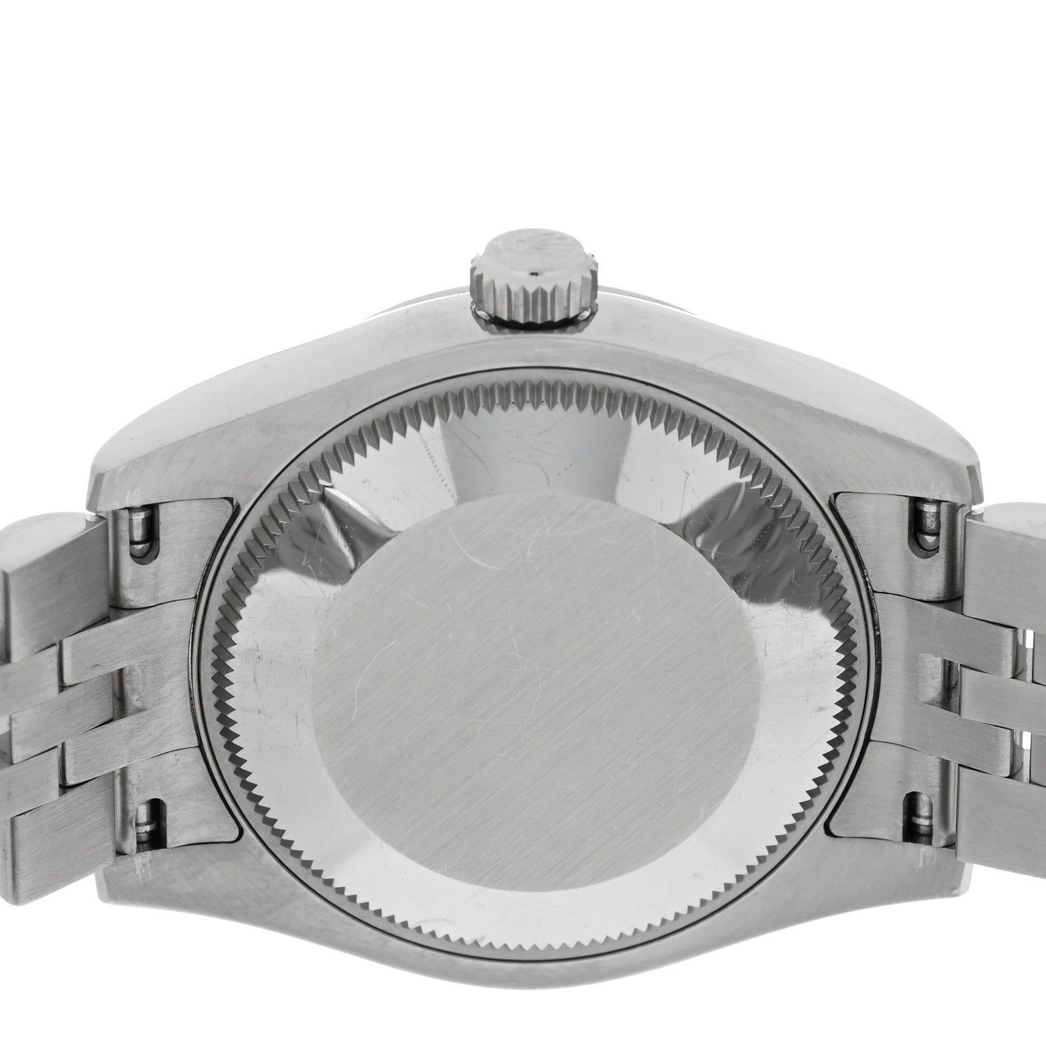 Rolex Stainless Steel 18K White Gold 31mm Oyster Perpetual Datejust Watch Silver Roman 178274 4 of 5
