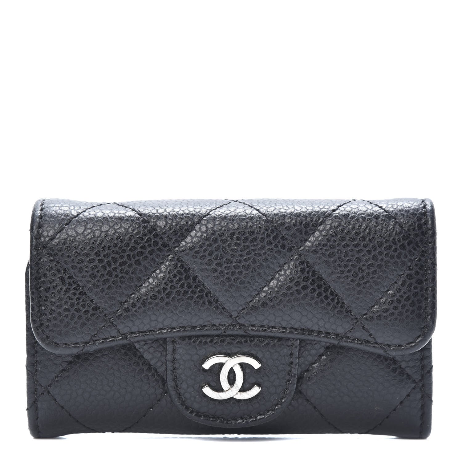 Chanel Caviar Quilted 6 Key Holder Black 1 of 10