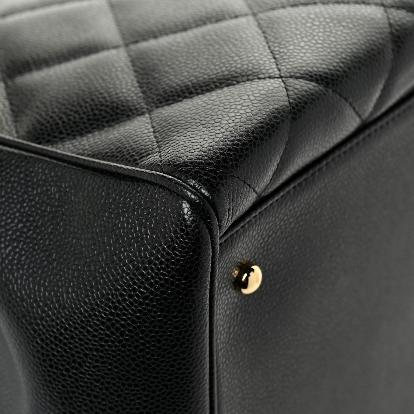 Caviar Quilted Timeless XL Weekender Bag Black