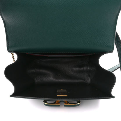 Valentino Garavani Grainy Calfskin Small VSling Shoulder Bag English Green 5 of 11