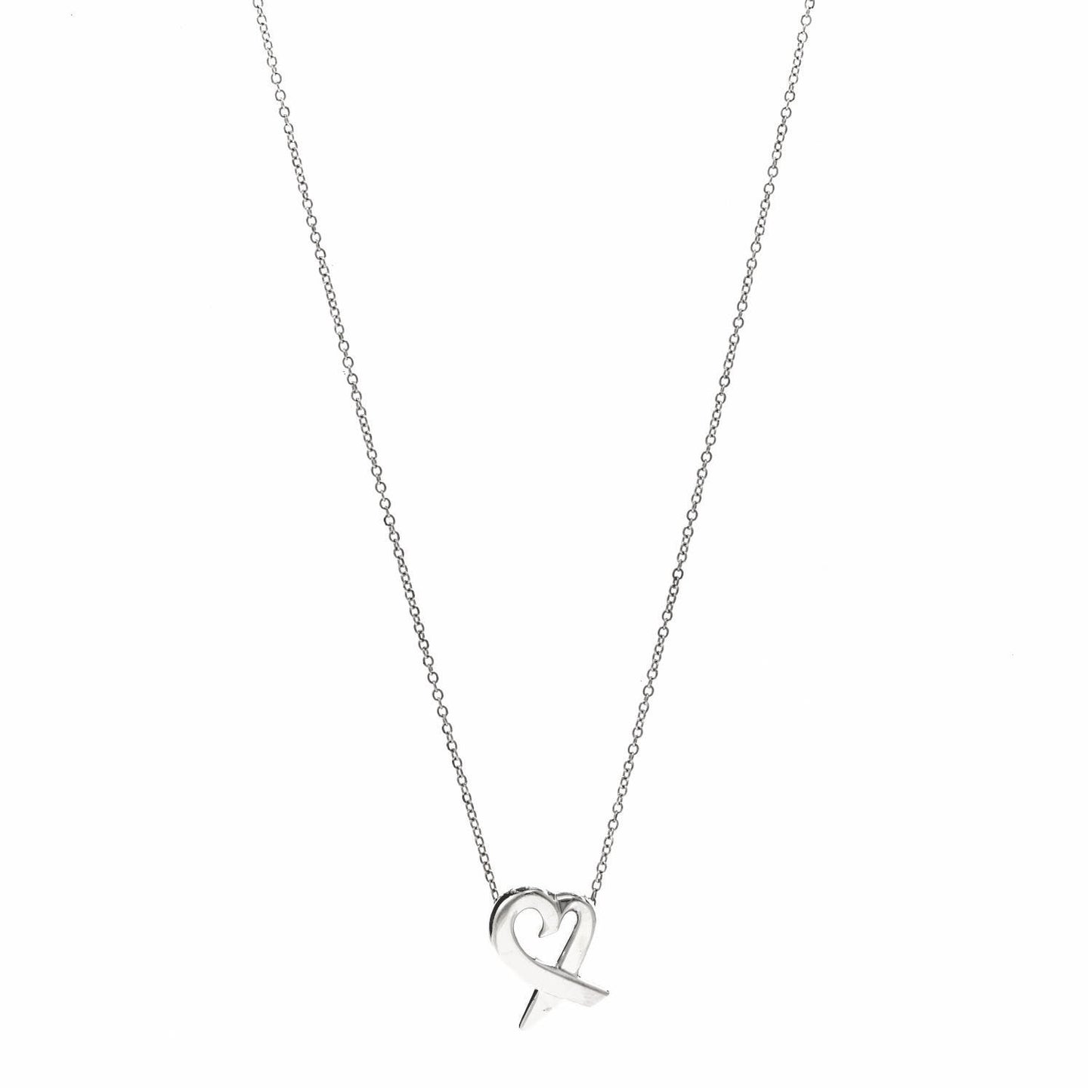 Sterling Silver Small Paloma Picasso Loving Heart Pendant Necklace