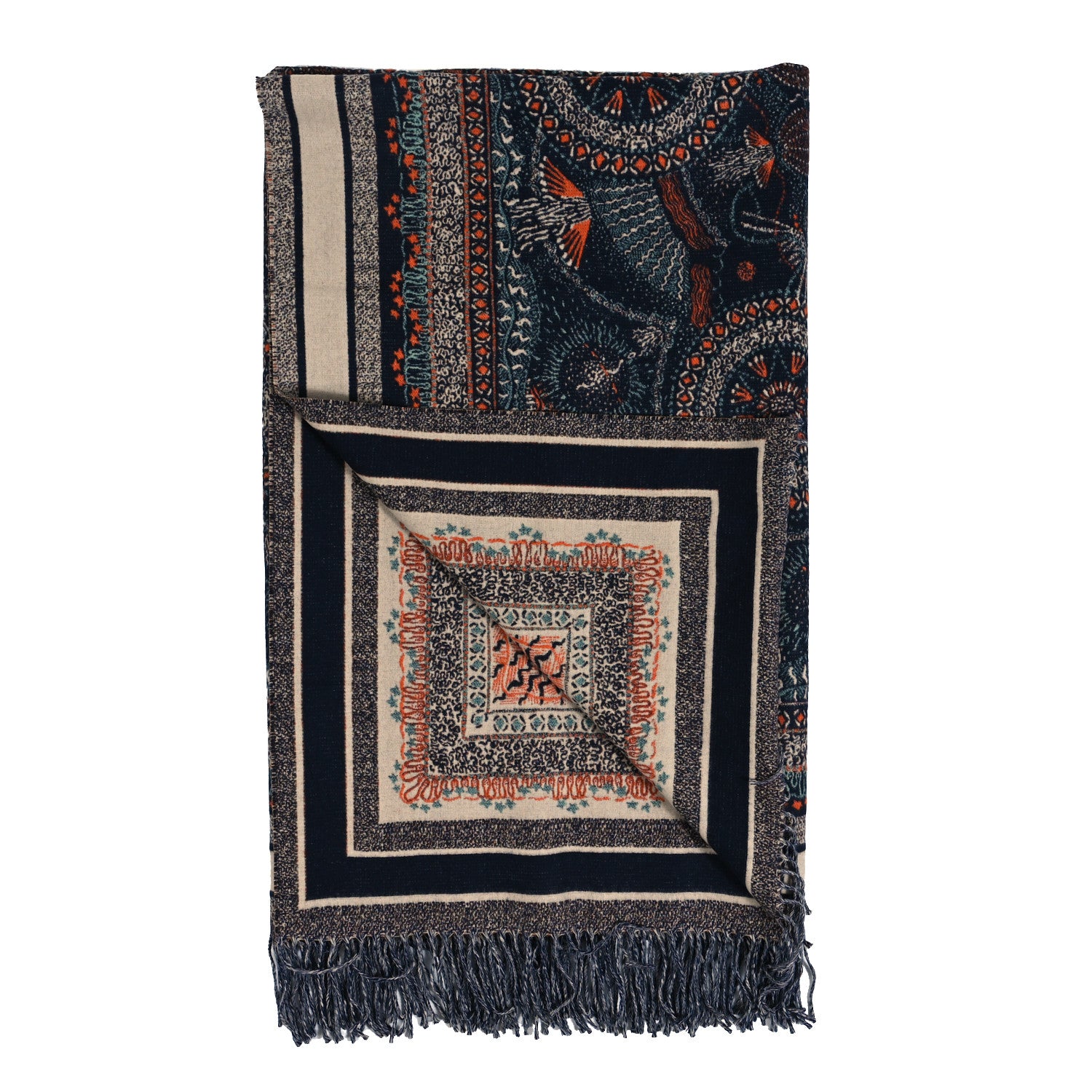 Christian Dior Wool Throw Cream Bleu 2 of 4