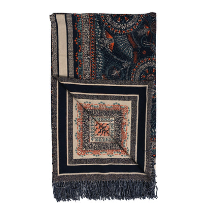 Christian Dior Wool Throw Cream Bleu 2 of 4