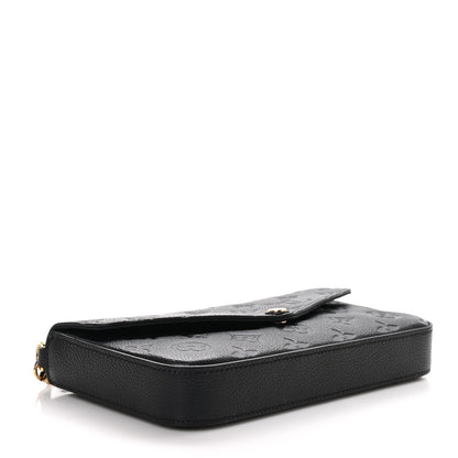 Louis Vuitton Empreinte Pochette Felicie Chain Wallet Black 5 of 11