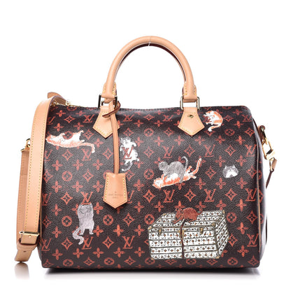 Louis Vuitton Catogram Speedy Bandouliere 30 Marron 1 of 7