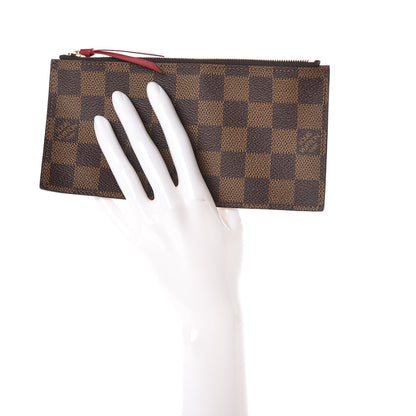Louis Vuitton Damier Ebene Felicie Chain Wallet Zippered Insert 2 of 6