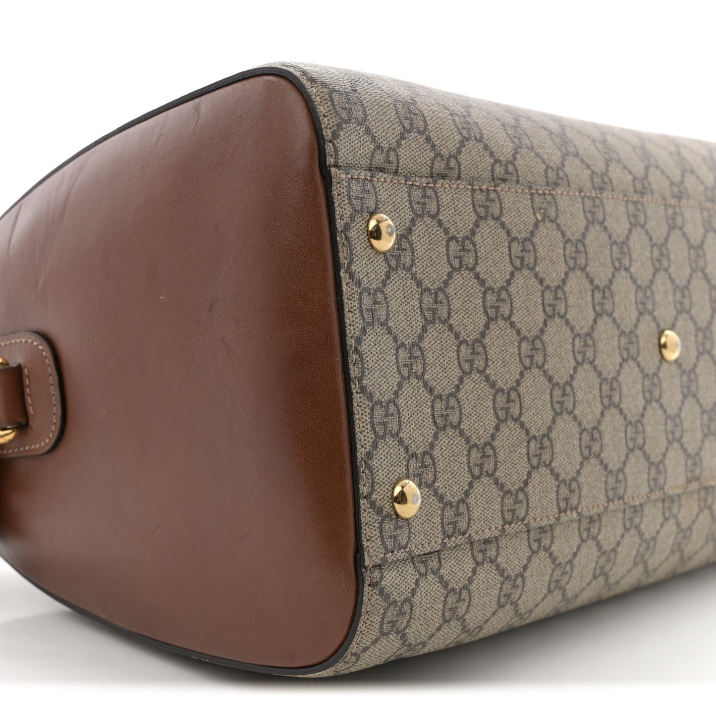 GG Supreme Monogram Medium Boston Beige Cuir