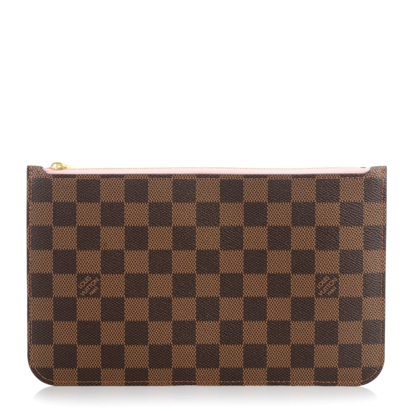 Damier Ebene Neverfull MM GM Pochette Rose Ballerine