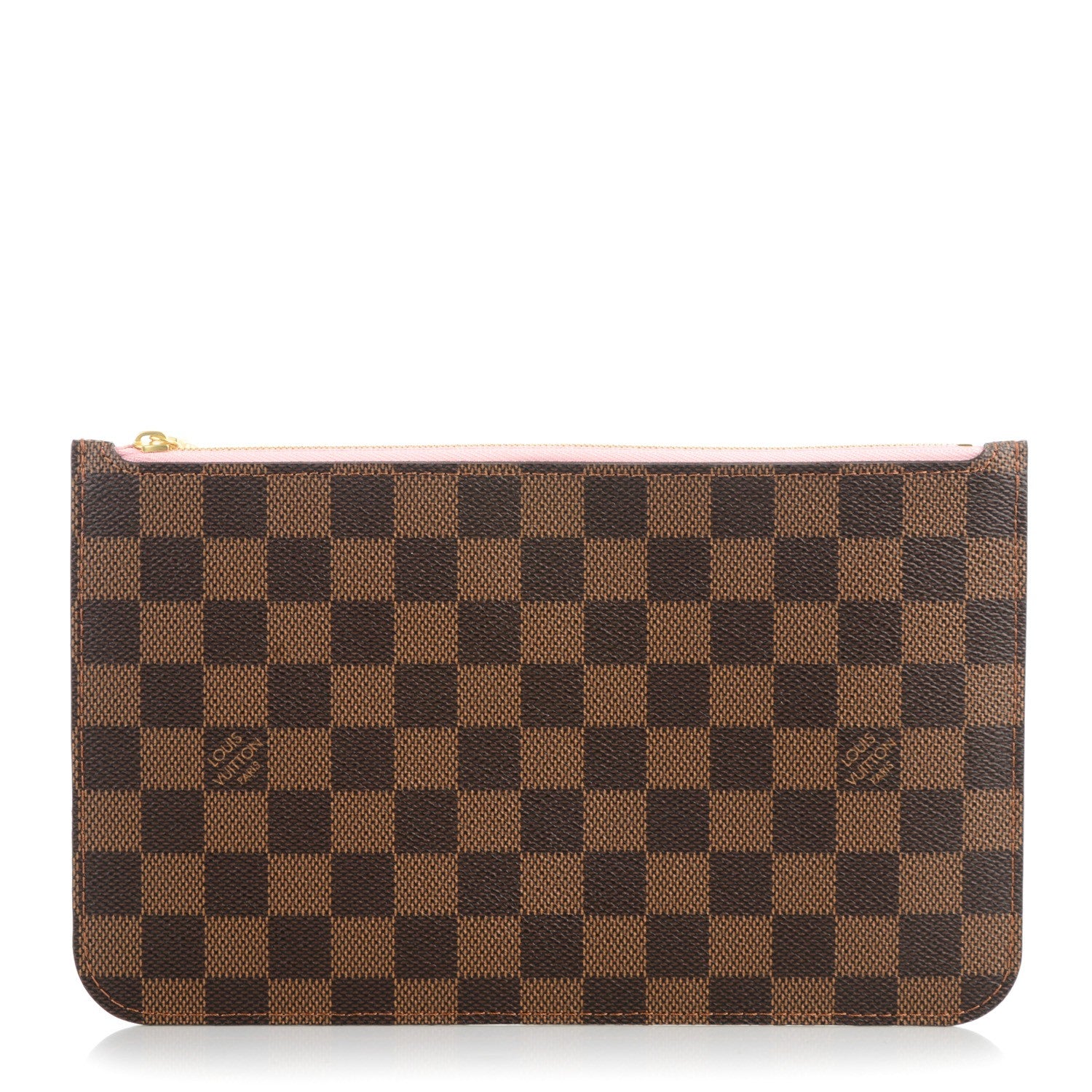 Louis Vuitton Damier Ebene Neverfull MM GM Pochette Rose Ballerine 1 of 8