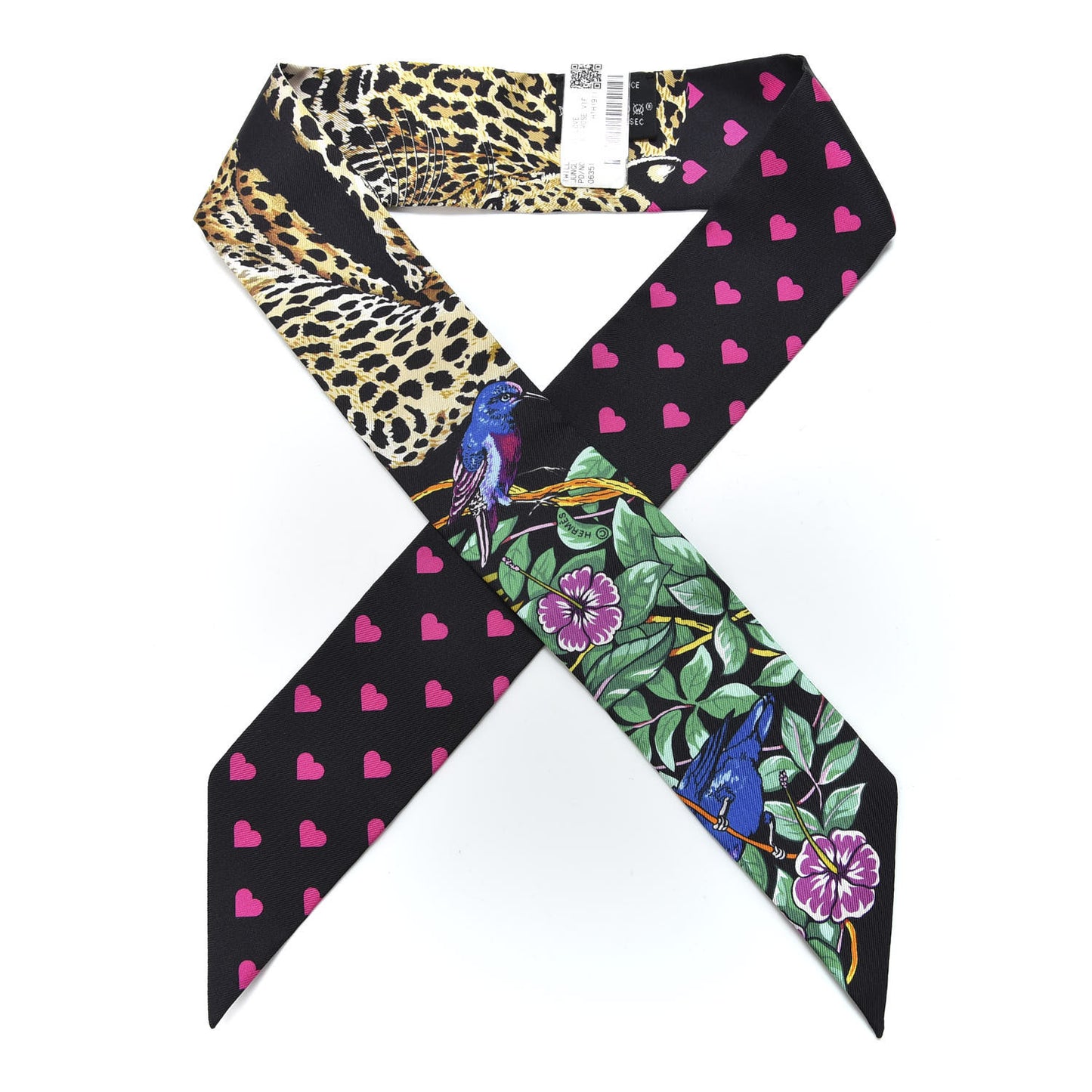 Silk Jungle Love Love Twilly Black Vert Rose Vif