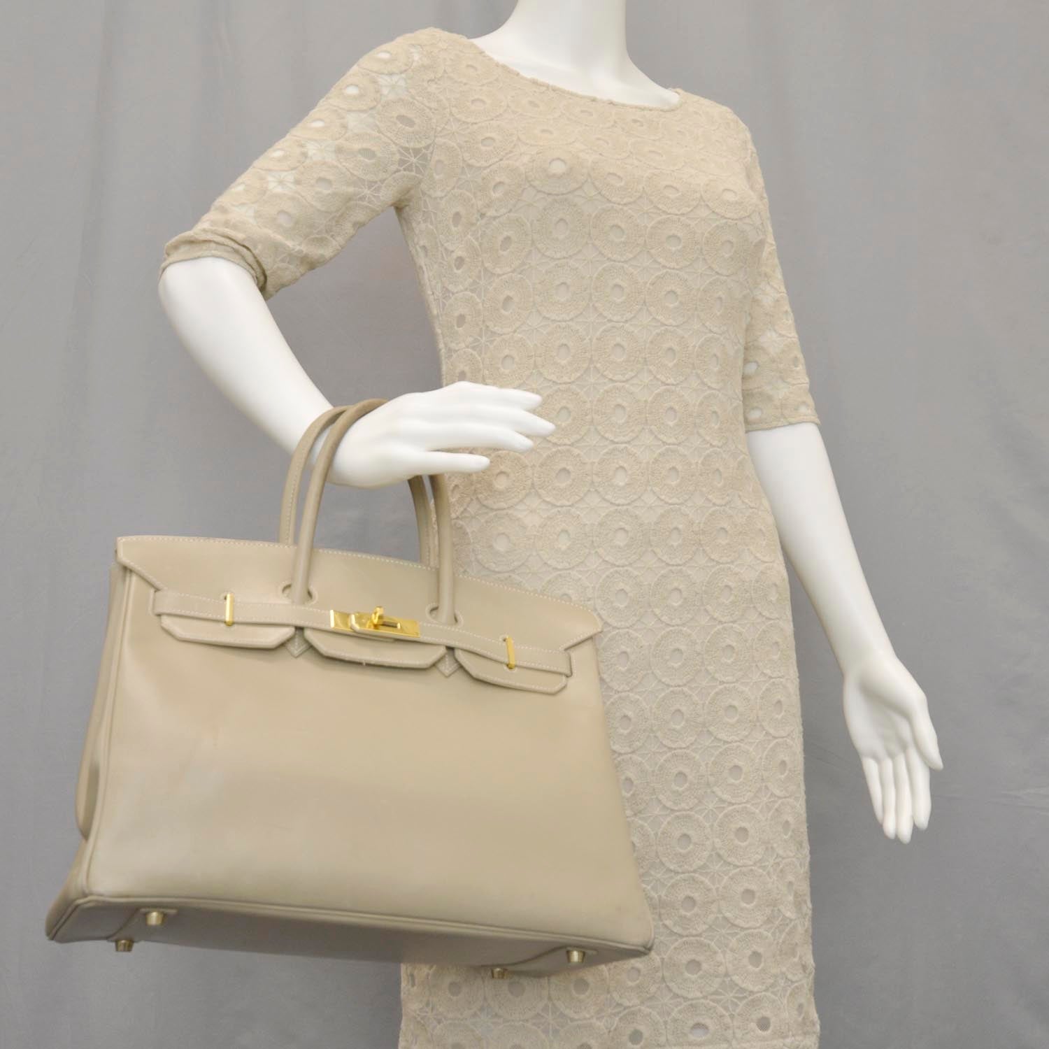 Hermes Box Birkin 35 Beige 2 of 10