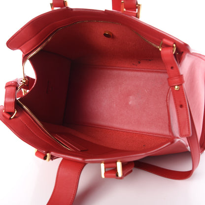 Saint Laurent Calfskin Small Classic Y Cabas Red 6 of 10
