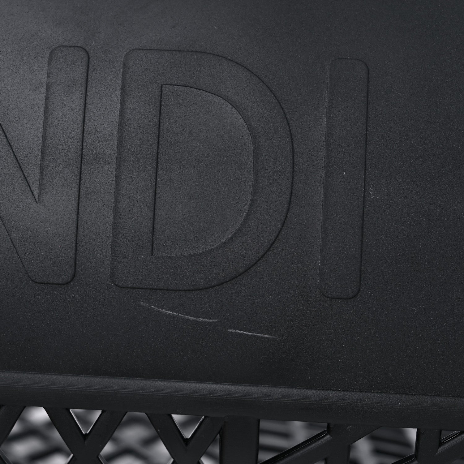 Fendi Recycled Plastic Vitello Liberty Matte Medium Fendi Basket Black Miele Scuro 11 of 12