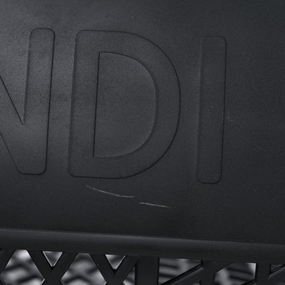 Fendi Recycled Plastic Vitello Liberty Matte Medium Fendi Basket Black Miele Scuro 11 of 12