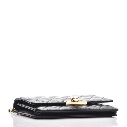 Chanel Lambskin Quilted Golden Class Wallet on Chain WOC Black 4 of 8