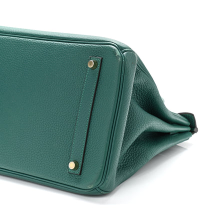 Hermes Togo Birkin 35 Malachite 9 of 23
