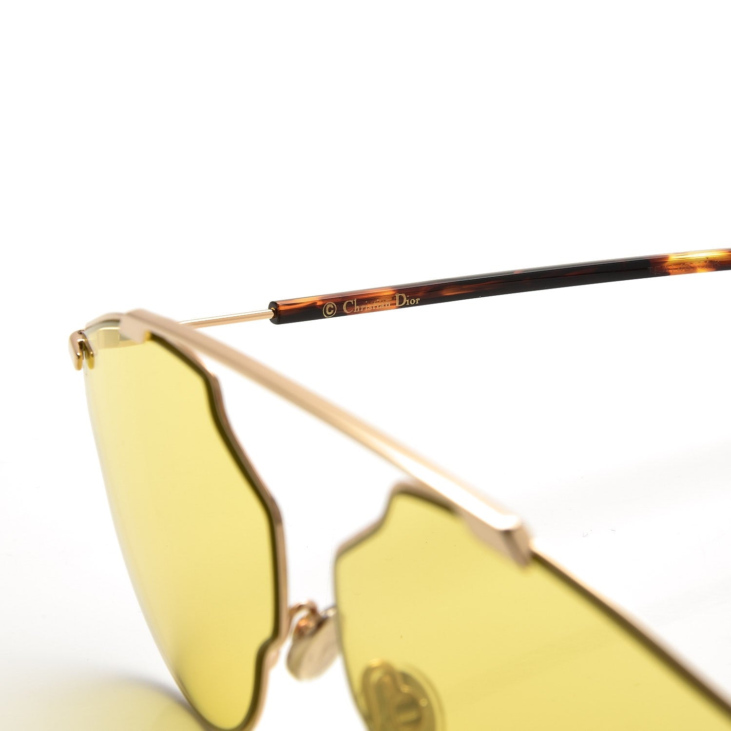 Christian Dior So Real Pop Sunglasses Yellow 5 of 9