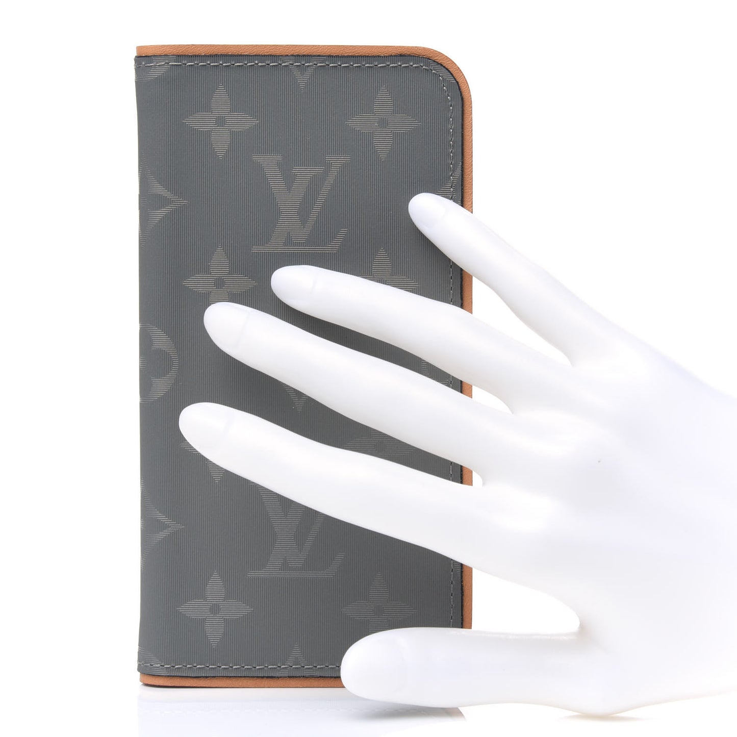 Monogram Titanium iPhone X Folio Case