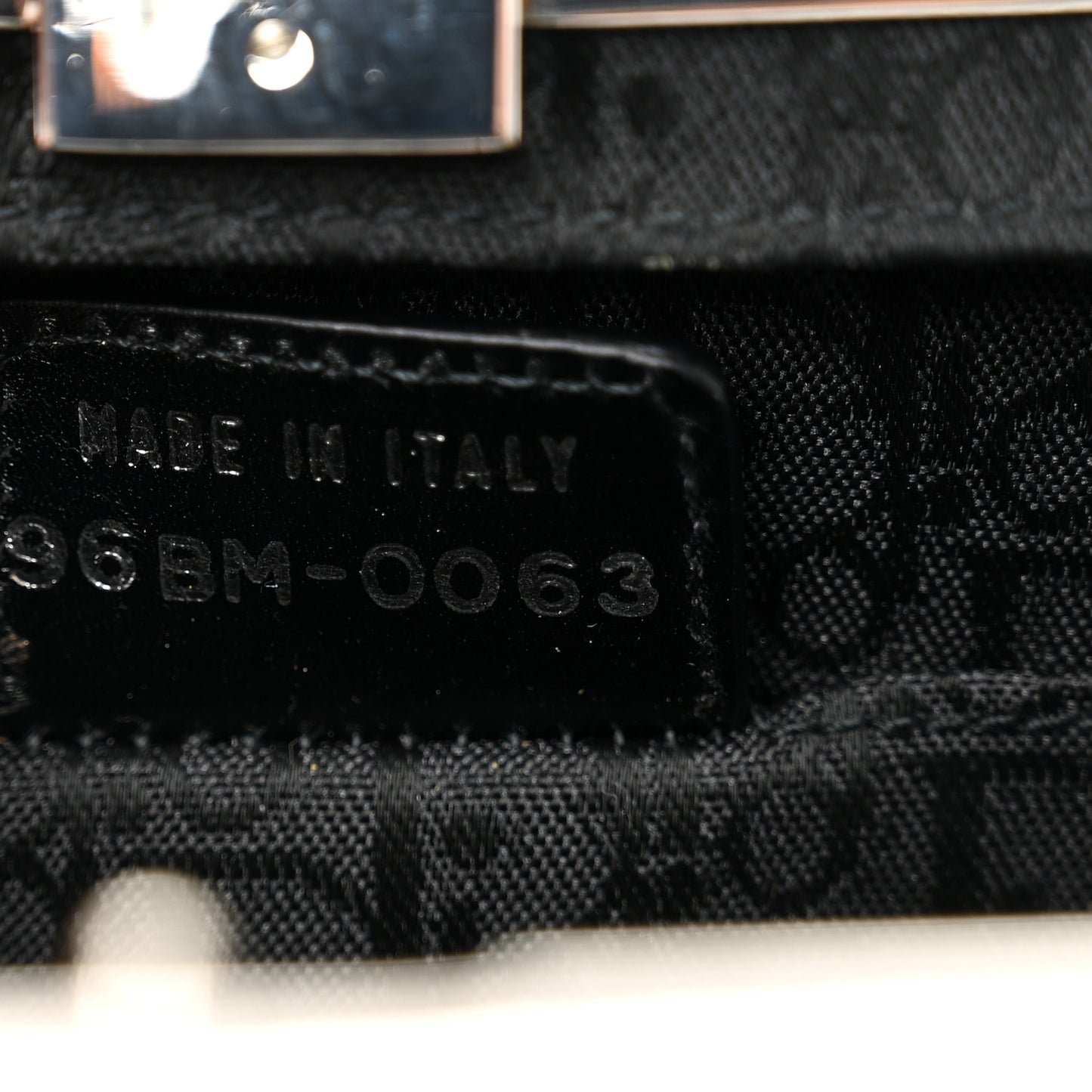 Glazed Calfskin Bondage Clutch Black