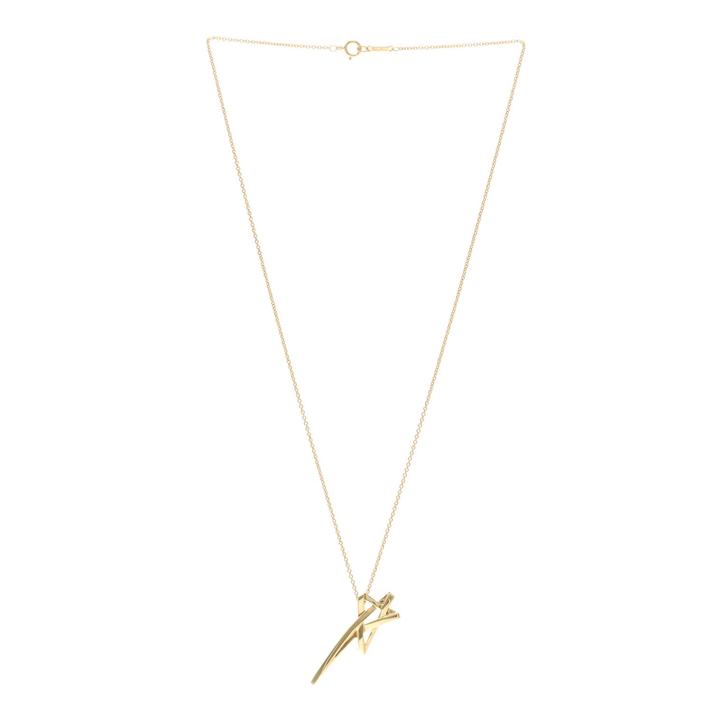 18K Yellow Gold Paloma Picasso Shooting Star Pendant Necklace