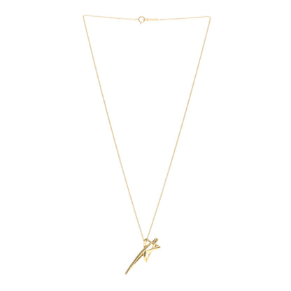 Tiffany 18K Yellow Gold Paloma Picasso Shooting Star Pendant Necklace 3 of 4