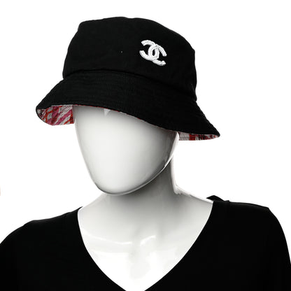 Chanel Cotton Pearl CC Bucket Hat M Black 2 of 8