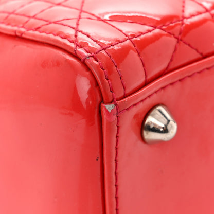 Christian Dior Patent Cannage Large Lady Dior Red 11 of 15