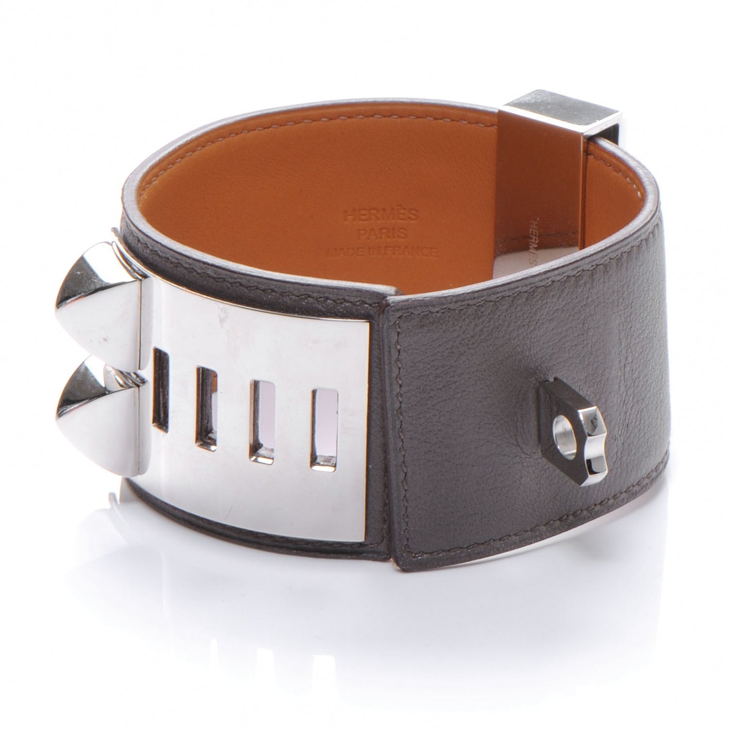 Hermes Swift Collier de Chien CDC Bracelet Etain Small 3 of 7