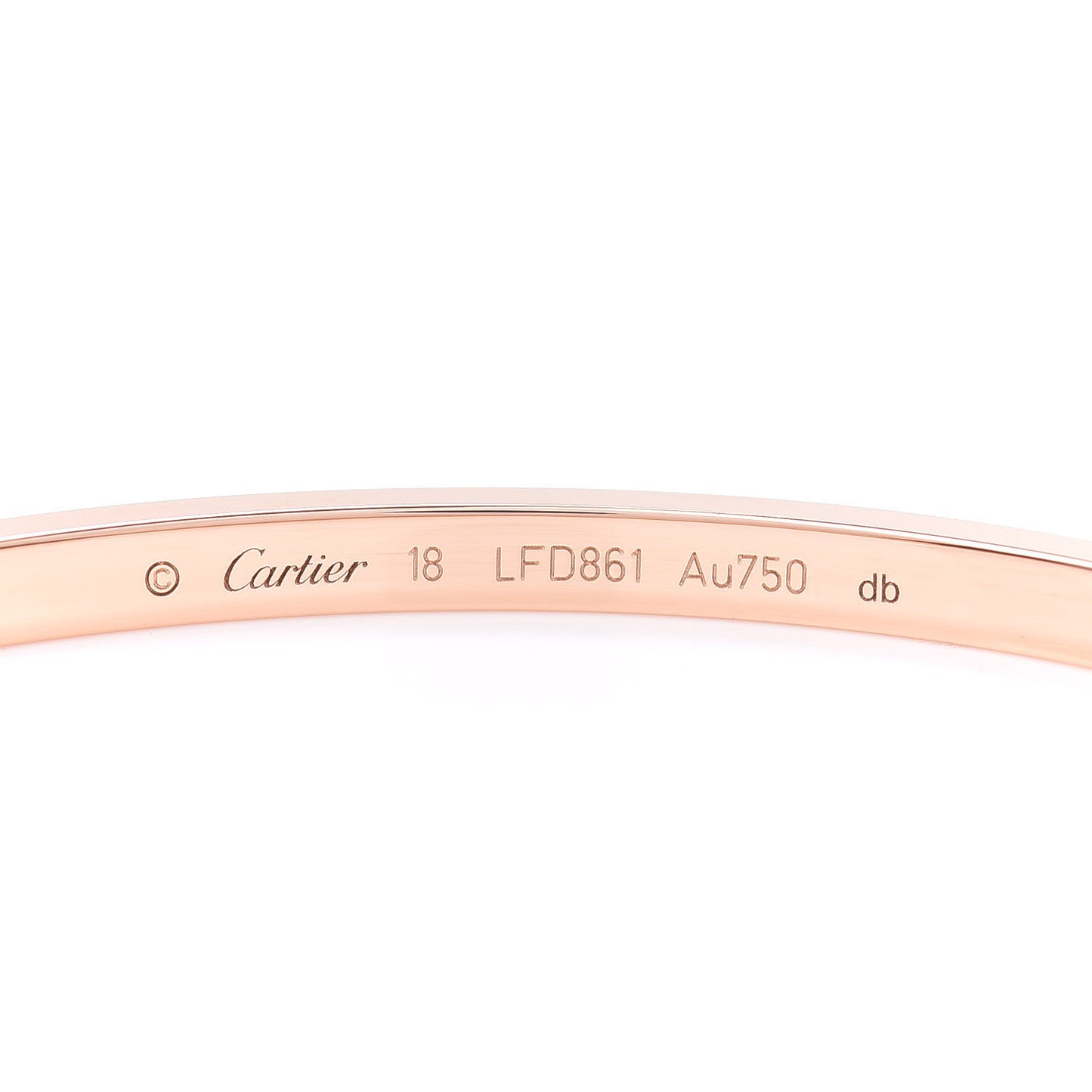 18K Pink Gold Small LOVE Bracelet 18