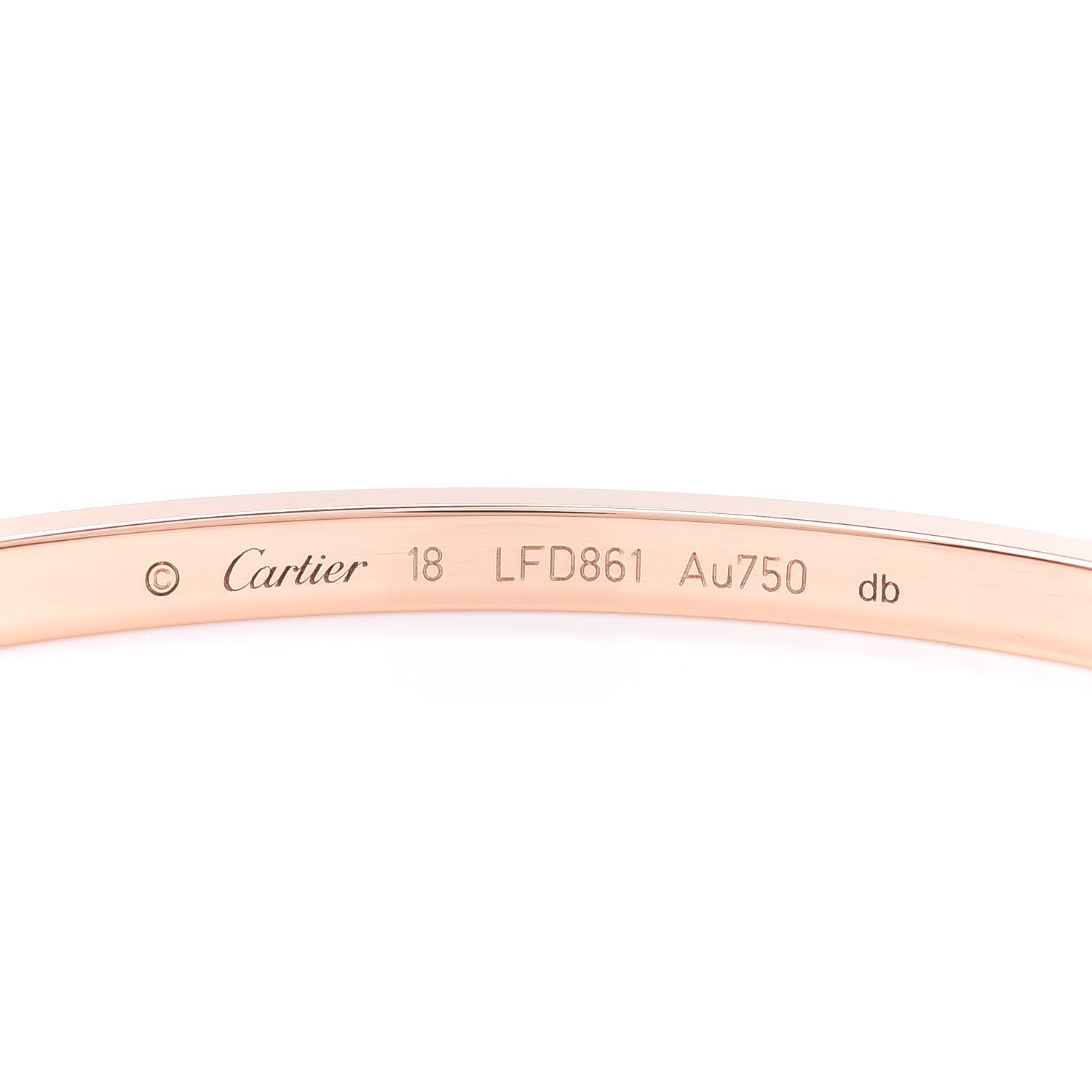 Cartier 18K Pink Gold Small LOVE Bracelet 18 4 of 4