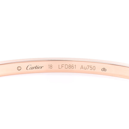 Cartier 18K Pink Gold Small LOVE Bracelet 18 4 of 4
