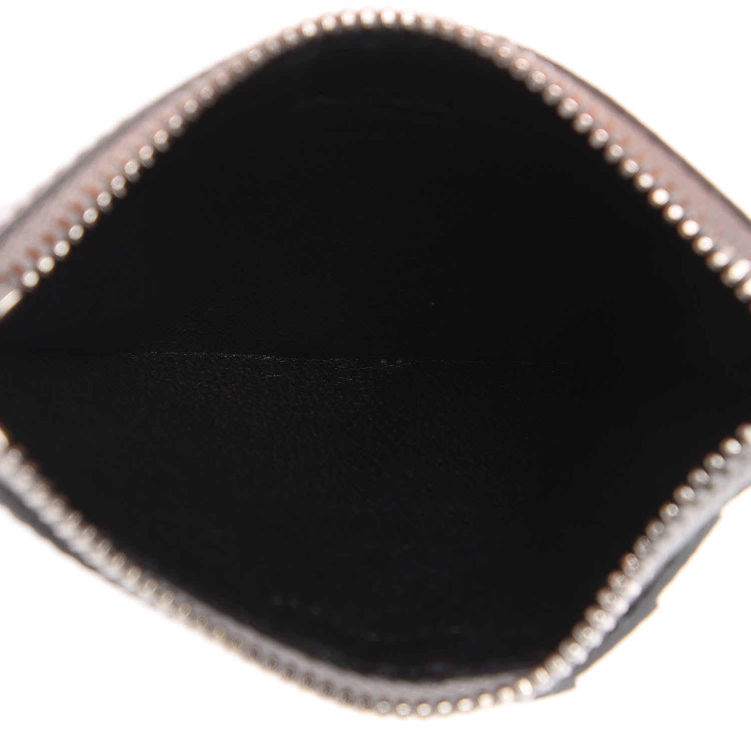 Saint Laurent Grained Calfskin 5 Fragments Zip Pouch Card Holder Silver 5 of 8
