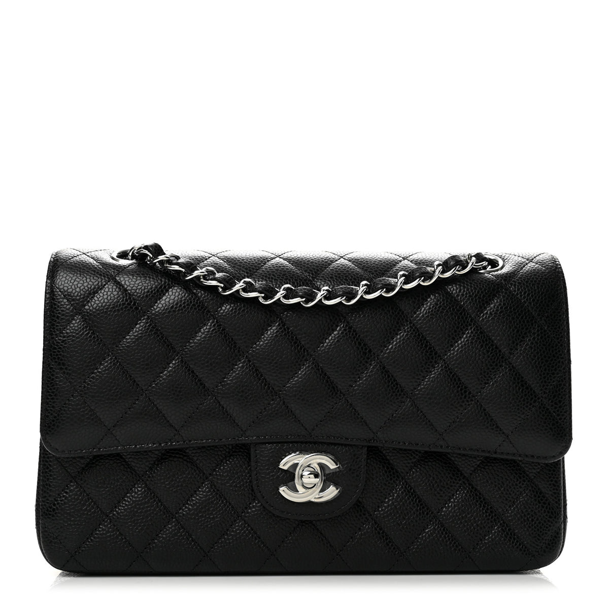 Chanel Caviar Quilted Medium Double Flap Black 1 of 11