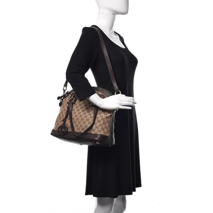 Gucci Monogram Medium Top Handle Bag Brown 2 of 11