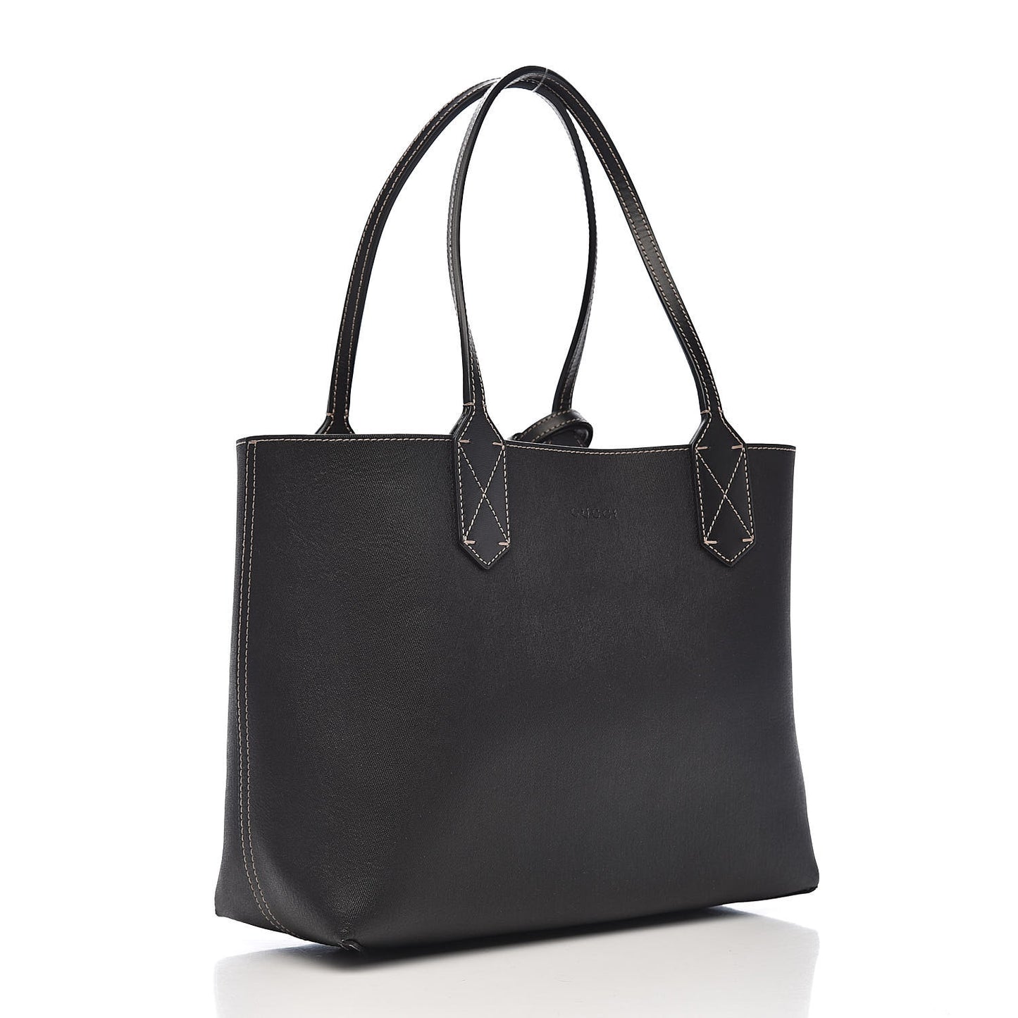 GG Supreme Monogram Small Reversible Tote Beige Black